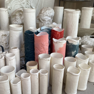 assorted pocelain candel light sleeves