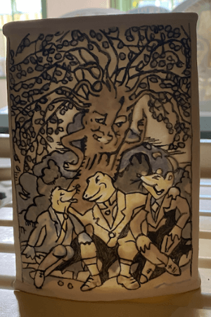 wind in the willows porcelain panel